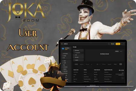 vip JokaRoom login australia account page with member  tools